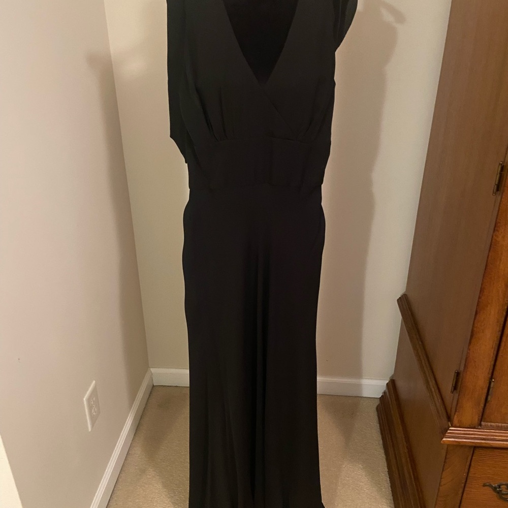 100% silk halter empire waist gown - Picture 2 of 7